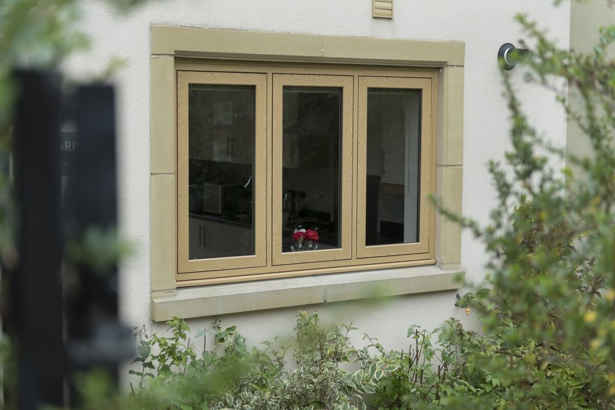 Double glazed timber Windows.