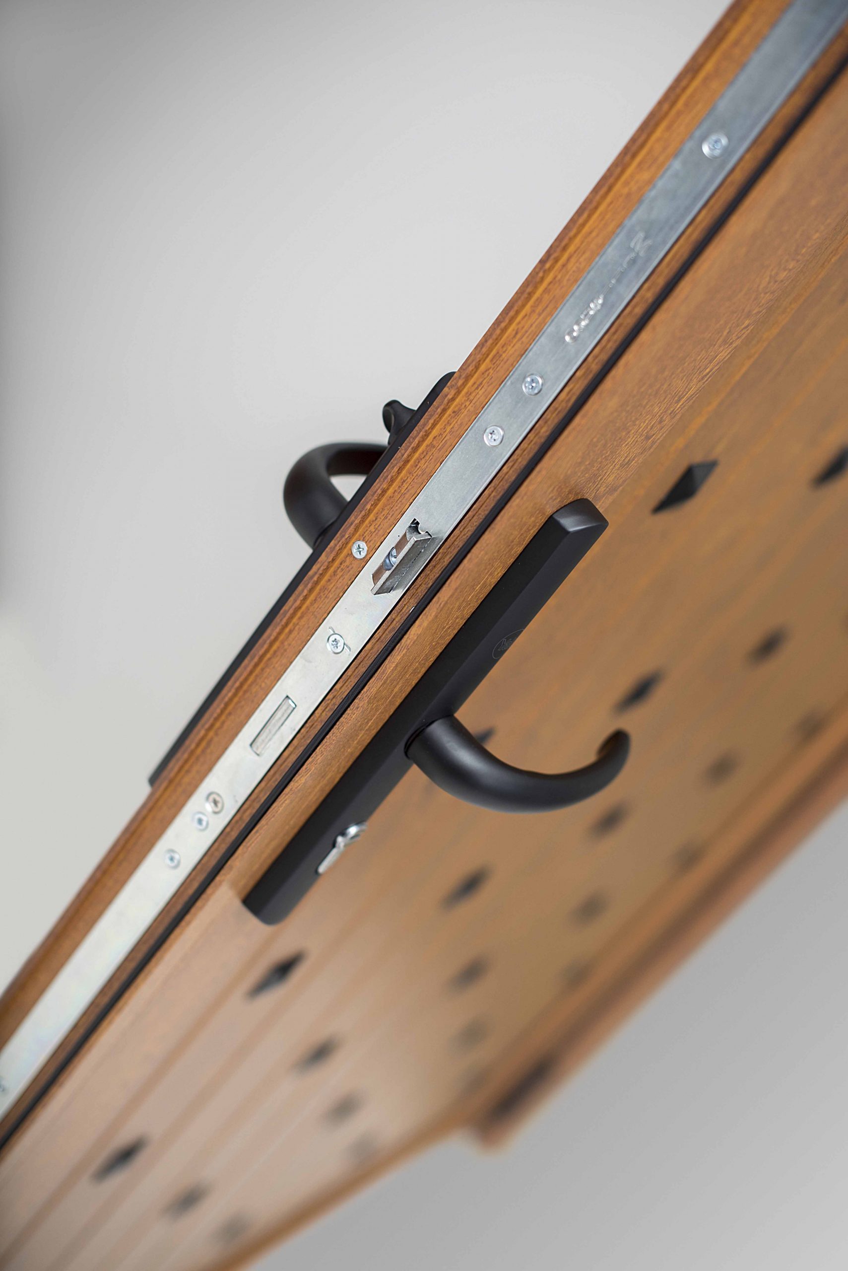 Aluminium Golden Oak Front Door